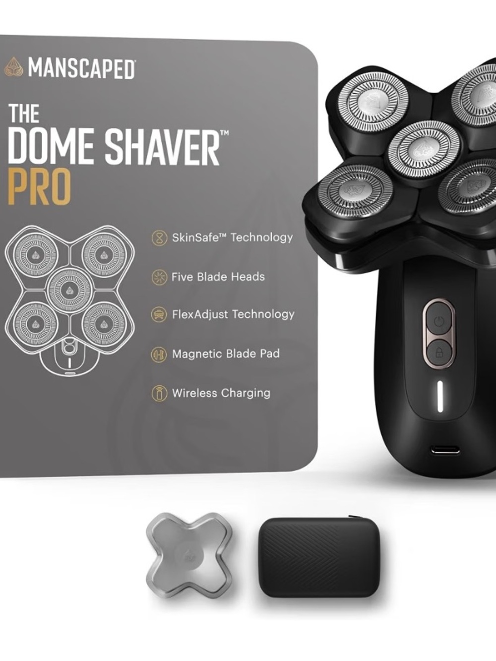 The Dome Shaver Pro Electric Shaver - Black